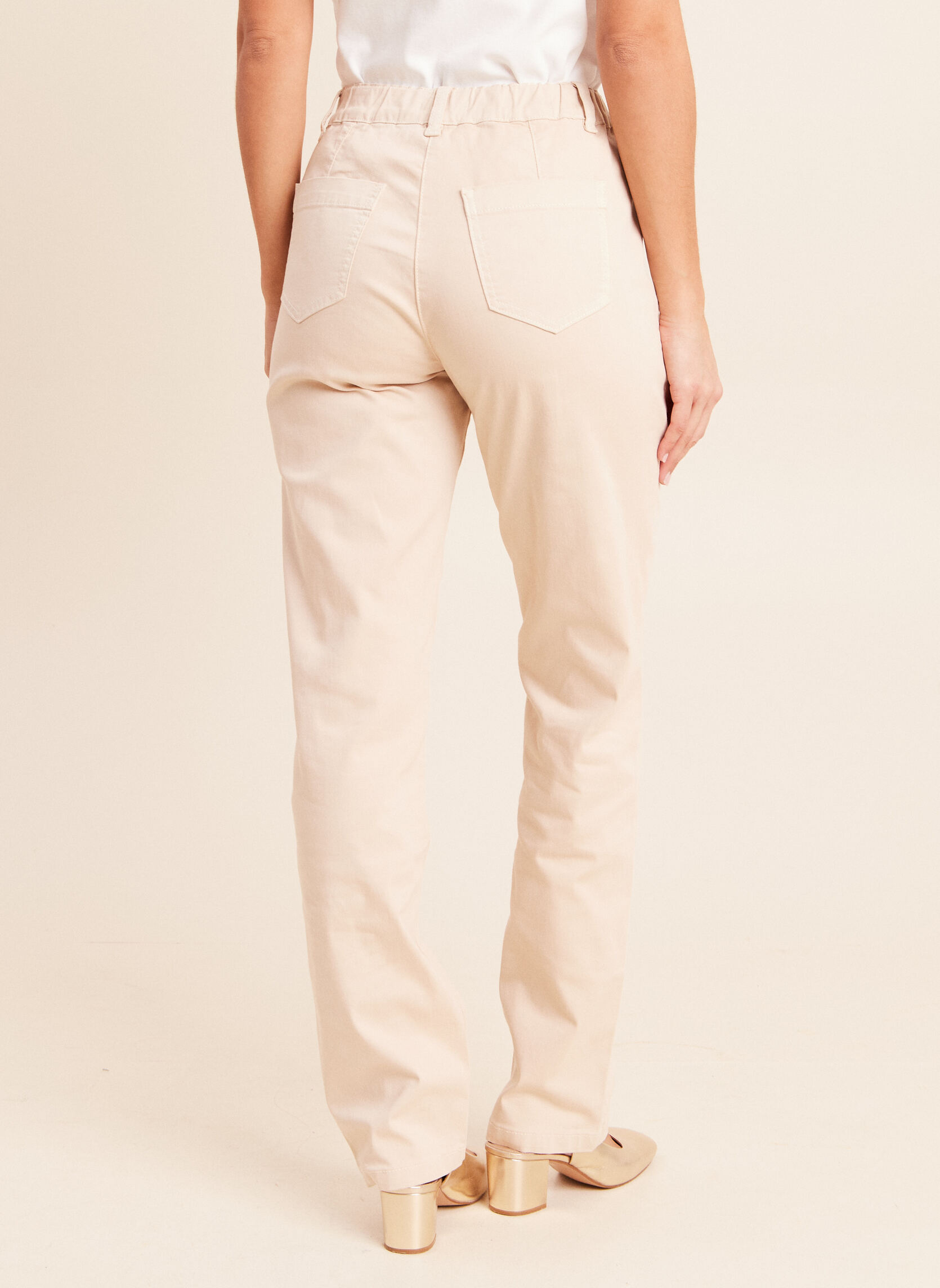 Pantalons droit PEBATLONGOF femme beige Bréal Pantalons droit PEBATLONGOF femme beige Beige