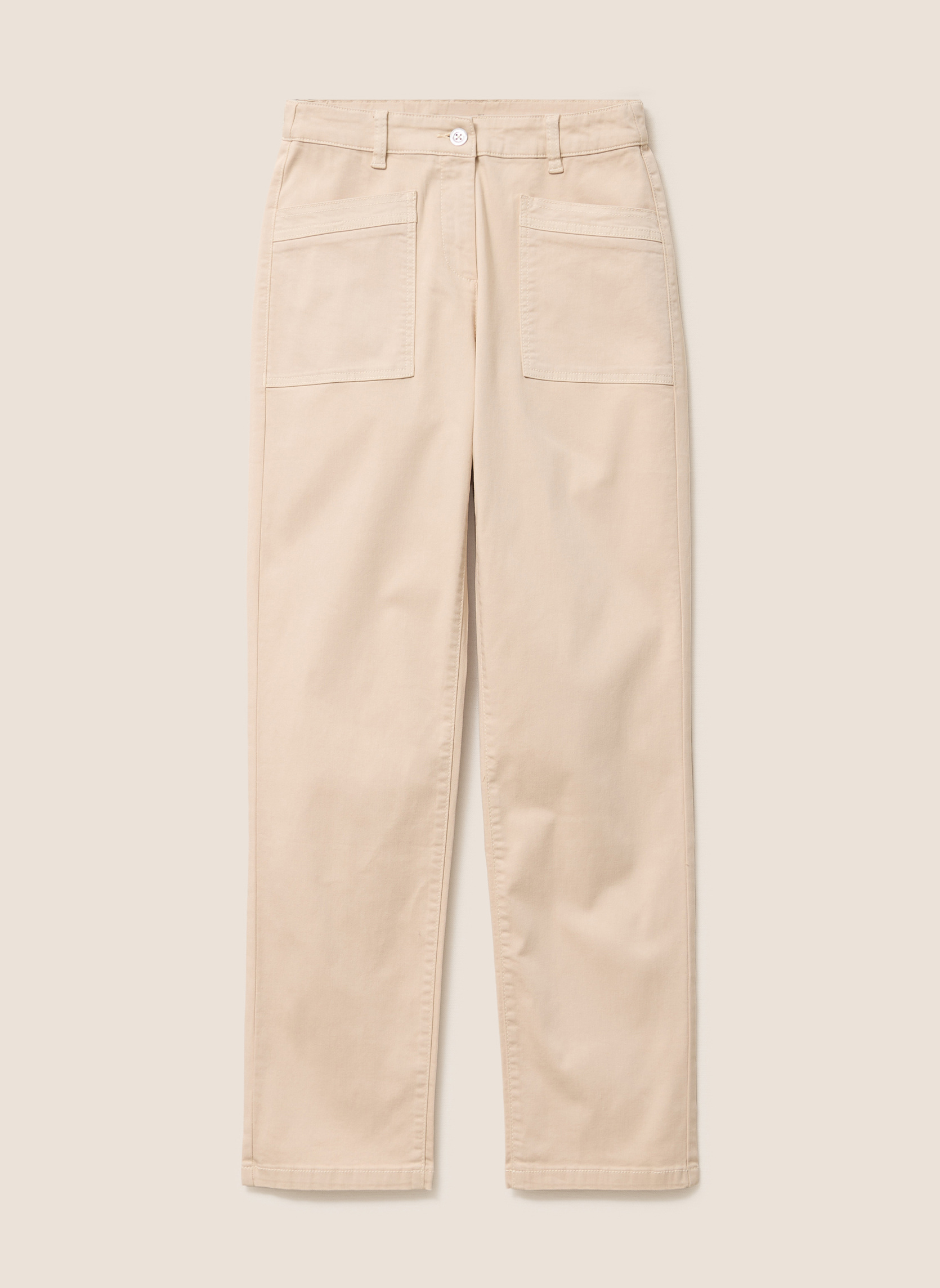 Pantalons droit PEBATLONGOF femme beige Bréal Pantalons droit PEBATLONGOF femme beige Beige
