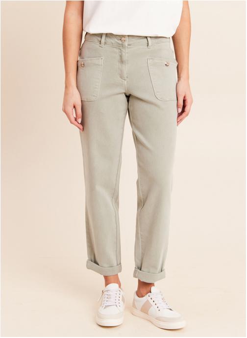 Bréal Jeans droit PEGALAJ femme vert
