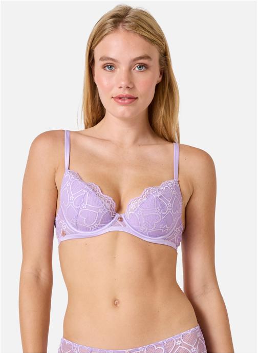 Brigitte Bardot Brassières Soutien-gorge coques moulées lilas Chanson femme violet
