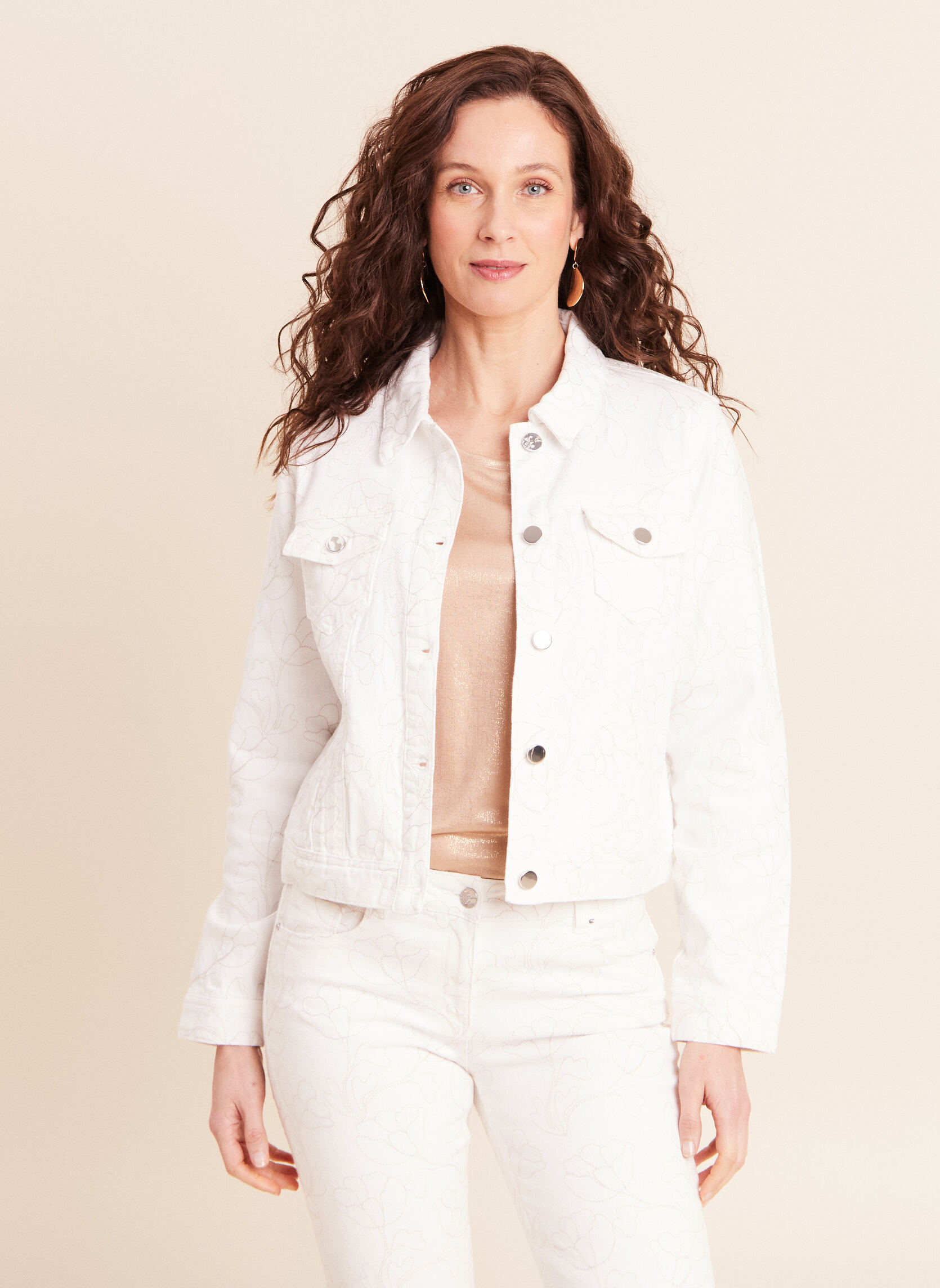 Vestes en jean VENELYA femme blanc Bréal Vestes en jean VENELYA femme blanc Blanc