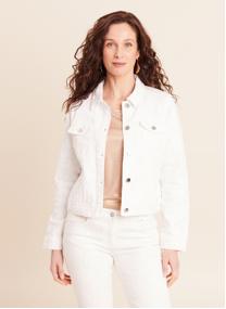 Vestes en jean VENELYA femme blanc Bréal Vestes en jean VENELYA femme blanc Blanc
