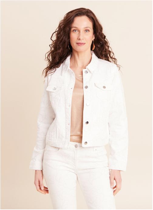 Bréal Vestes en jean VENELYA femme blanc