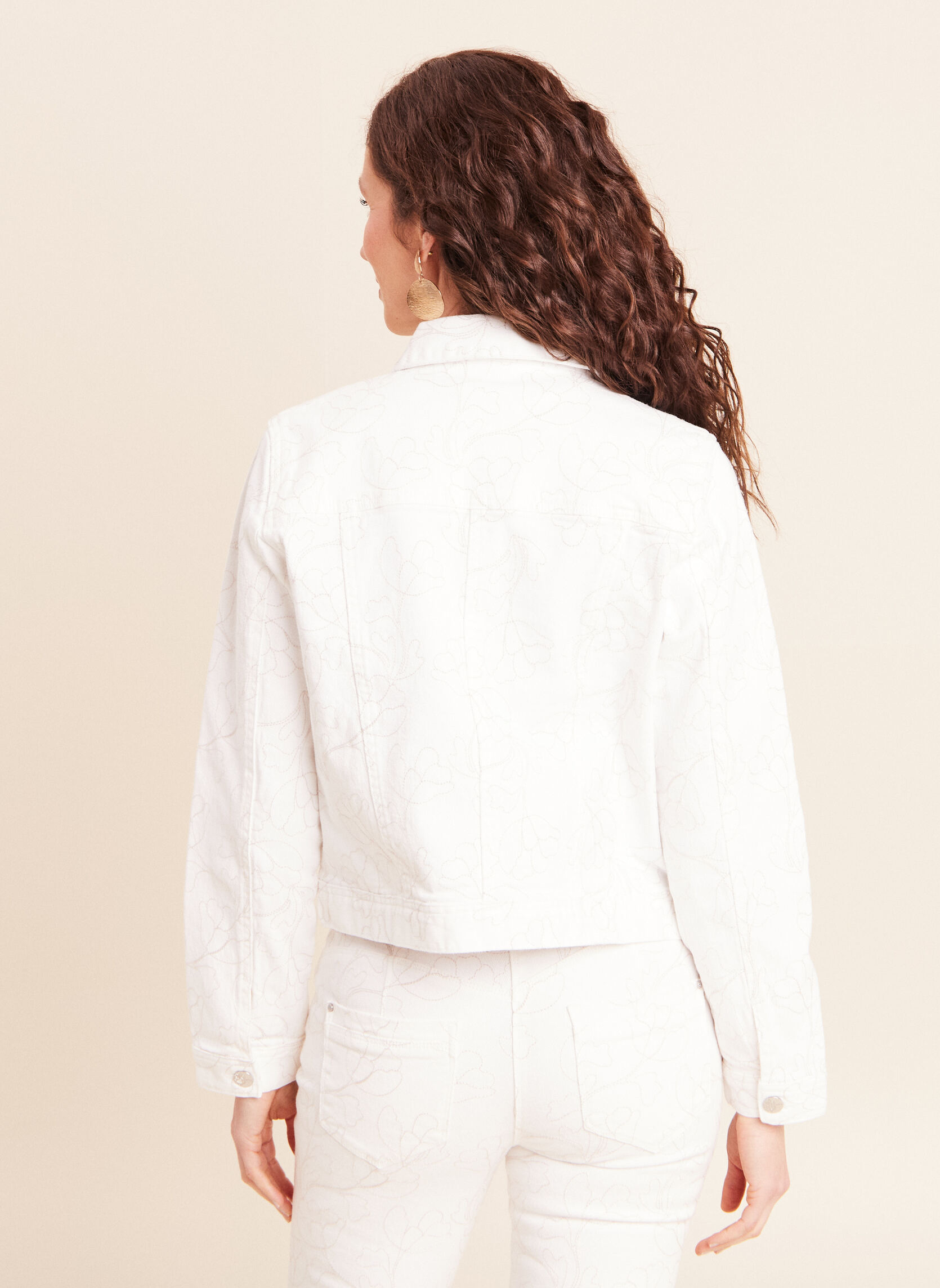 Vestes en jean VENELYA femme blanc Bréal Vestes en jean VENELYA femme blanc Blanc