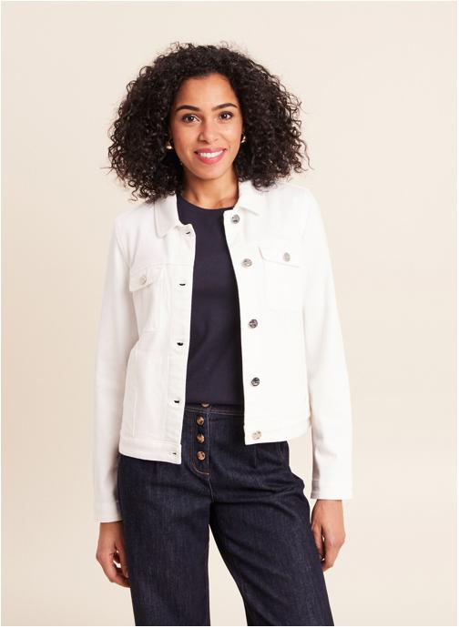 Bréal Vestes en jean VENADIMUNIE femme blanc