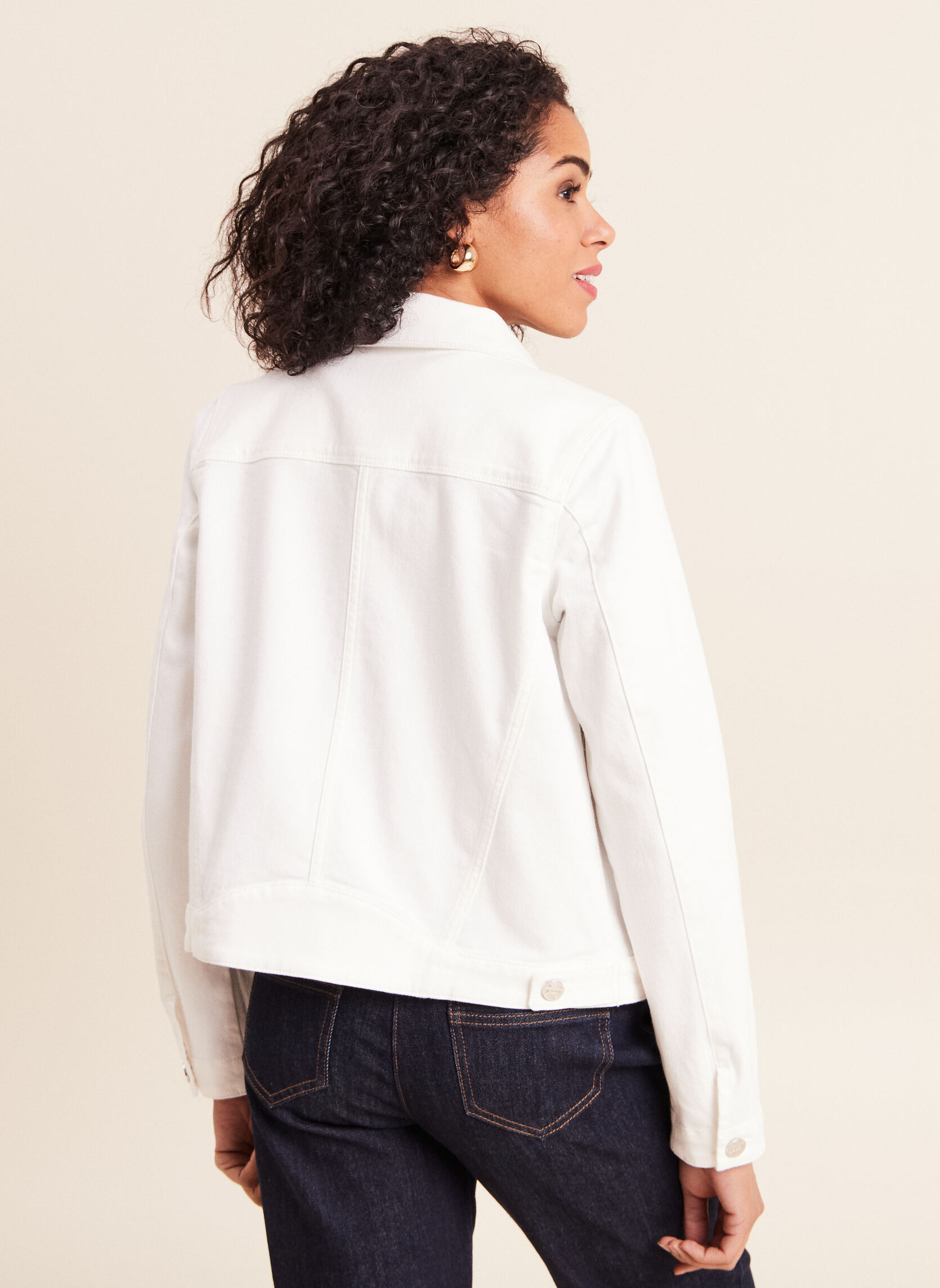 Vestes en jean VENADIMUNIE femme blanc Bréal Vestes en jean VENADIMUNIE femme blanc Blanc