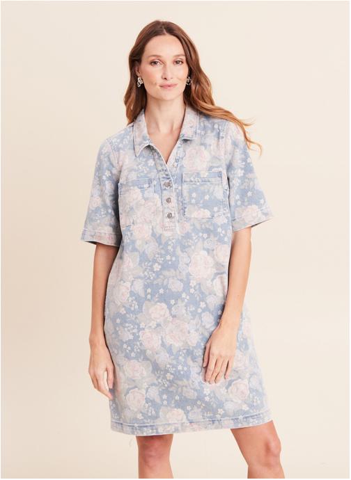 Bréal Robes REVAPRINT femme bleu