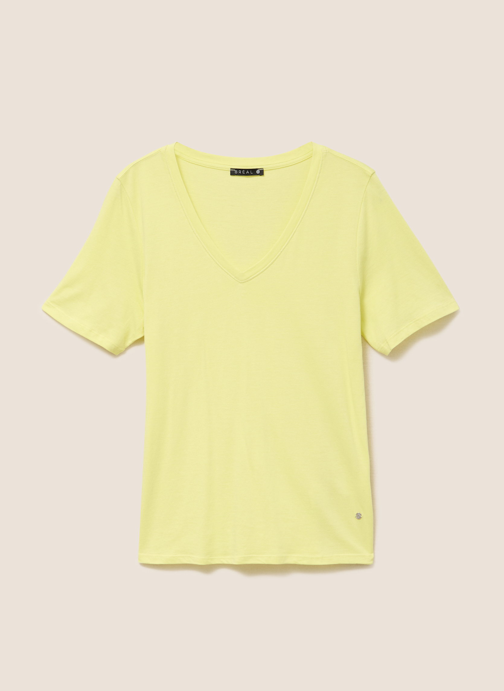 Tee-shirts TIBRICOEURF femme jaune Bréal Tee-shirts TIBRICOEURF femme jaune Jaune