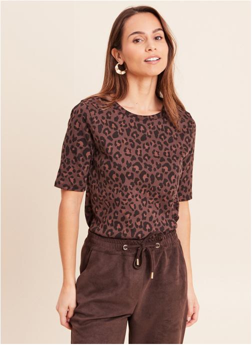 Bréal Tee-shirts TECOLTIPRI femme marron