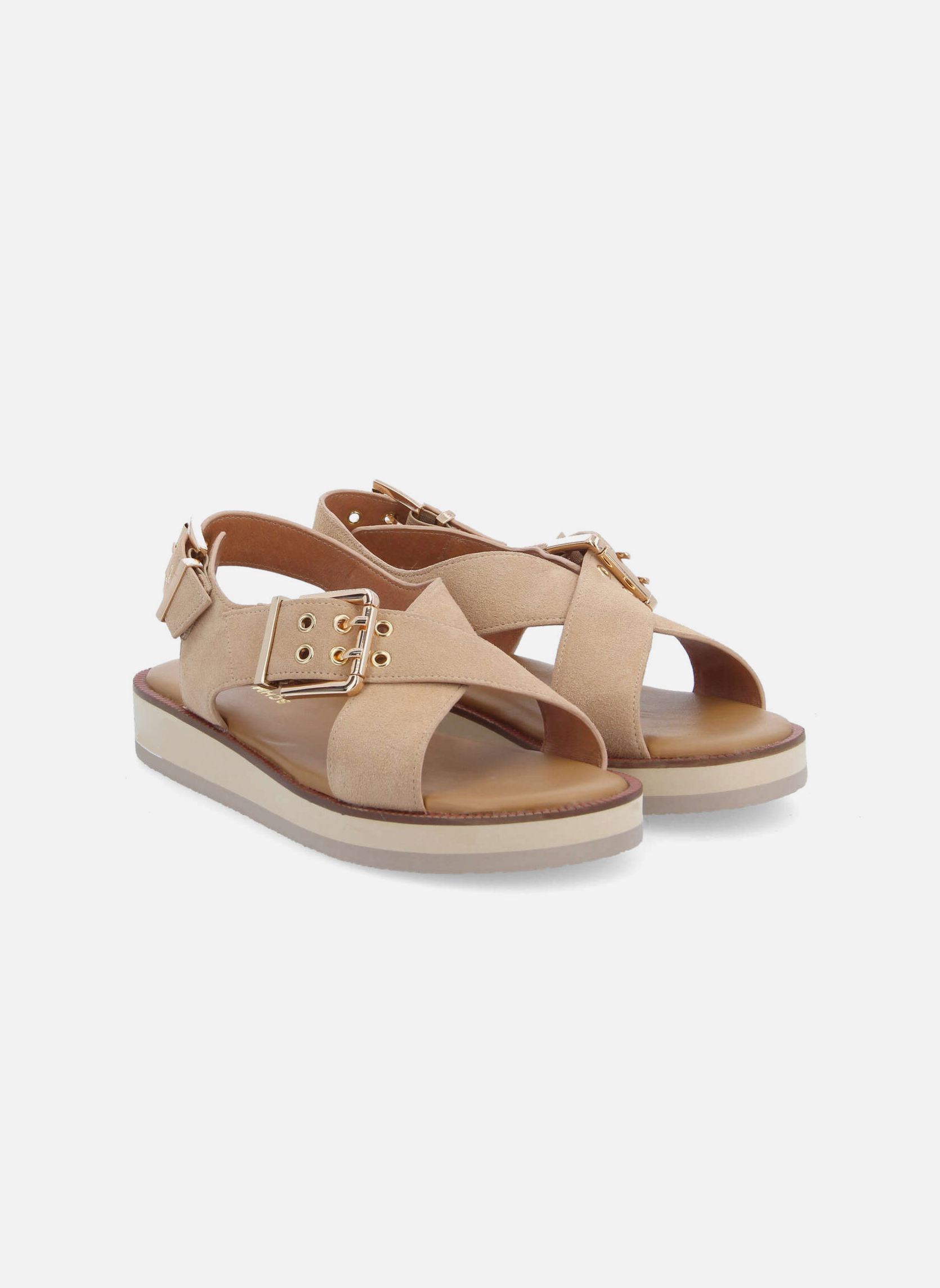 Sandales Sandales et nu-pieds SIGUI CROSS SANDAL W femme beige Schmoove Sandales Sandales et nu-pieds SIGUI CROSS SANDAL W femme beige Beige