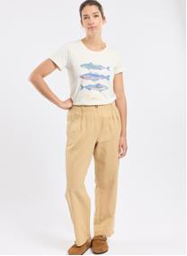 Pantalons droit Pantalon Leyan navy femme bleu