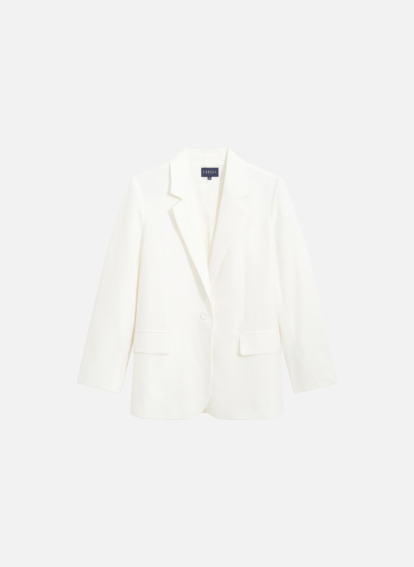 Vestes 261V-VESUVE1 femme blanc Caroll Vestes 261V-VESUVE1 femme blanc Blanc
