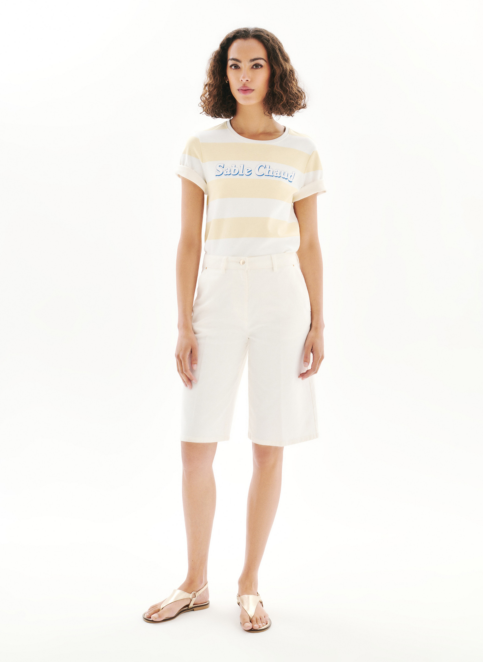 Shorts 252P-PERMUDA femme blanc Caroll Shorts 252P-PERMUDA femme blanc Blanc