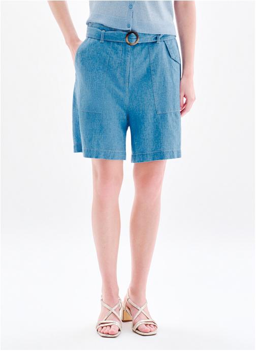 Caroll Shorts 251P-SAGNES femme bleu