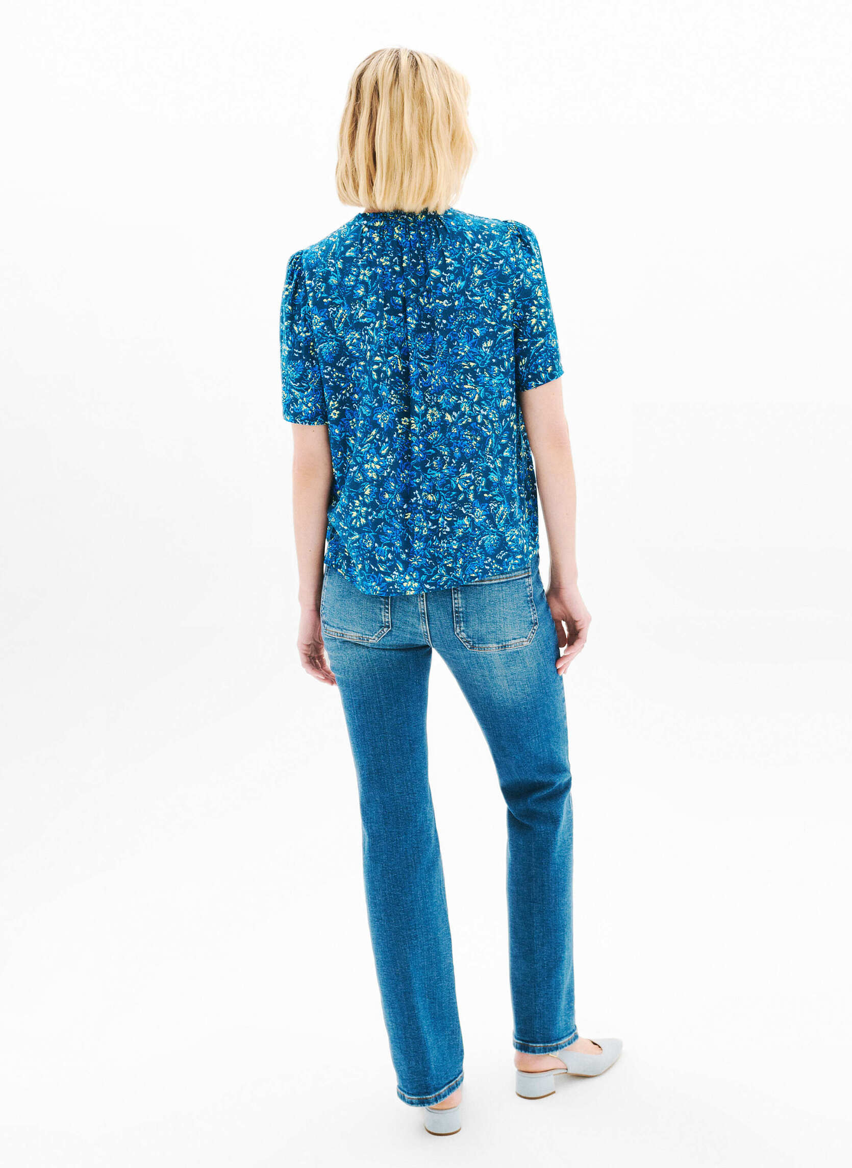 Blouses 252C-CHIMEN femme bleu Caroll Blouses 252C-CHIMEN femme bleu Bleu marine