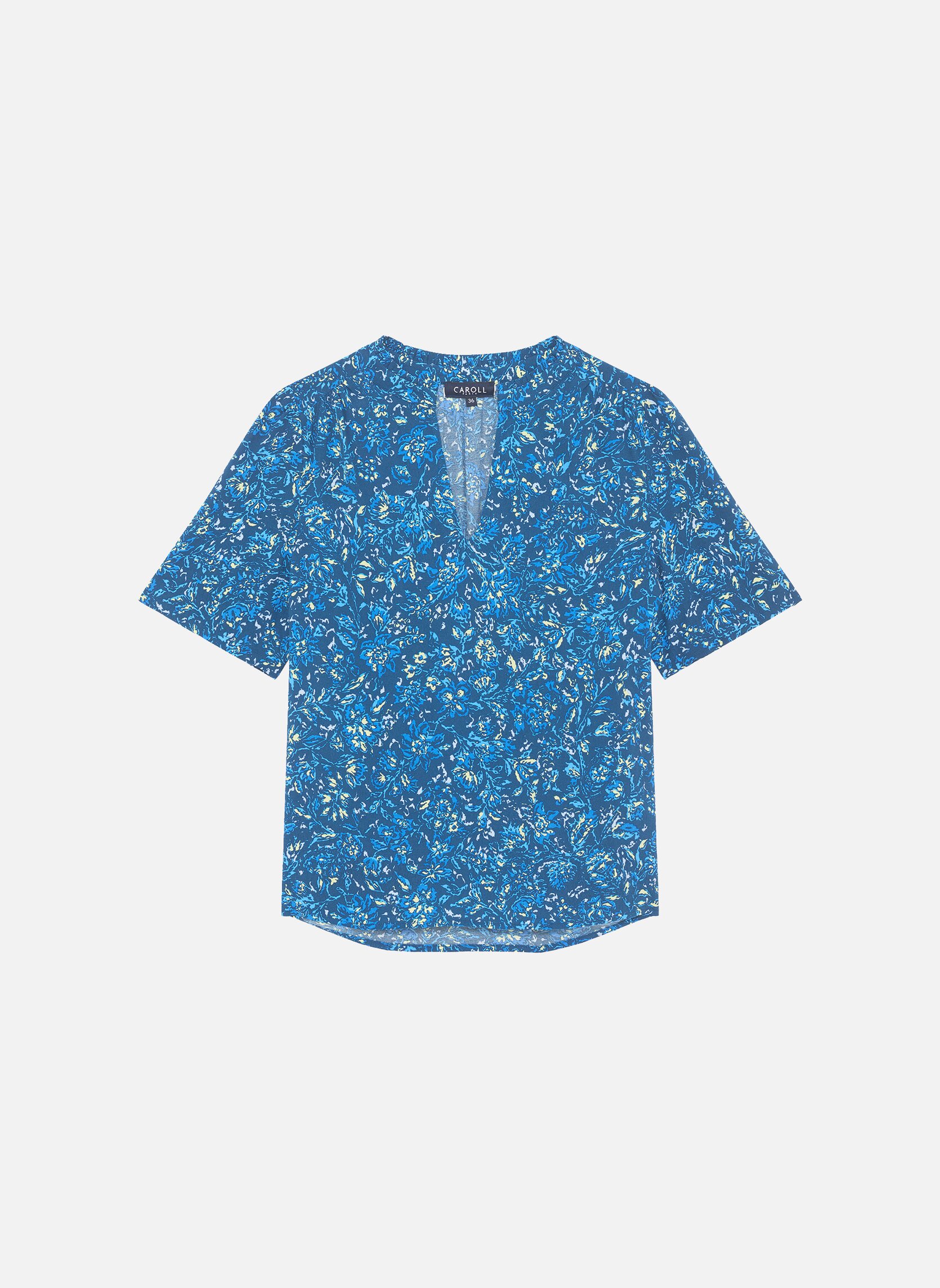 Blouses 252C-CHIMEN femme bleu Caroll Blouses 252C-CHIMEN femme bleu Bleu marine