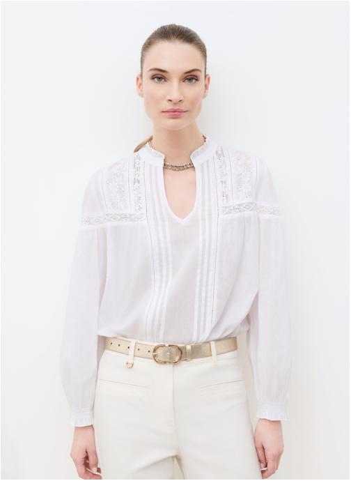 Caroll Blouses 261C-CREME femme blanc