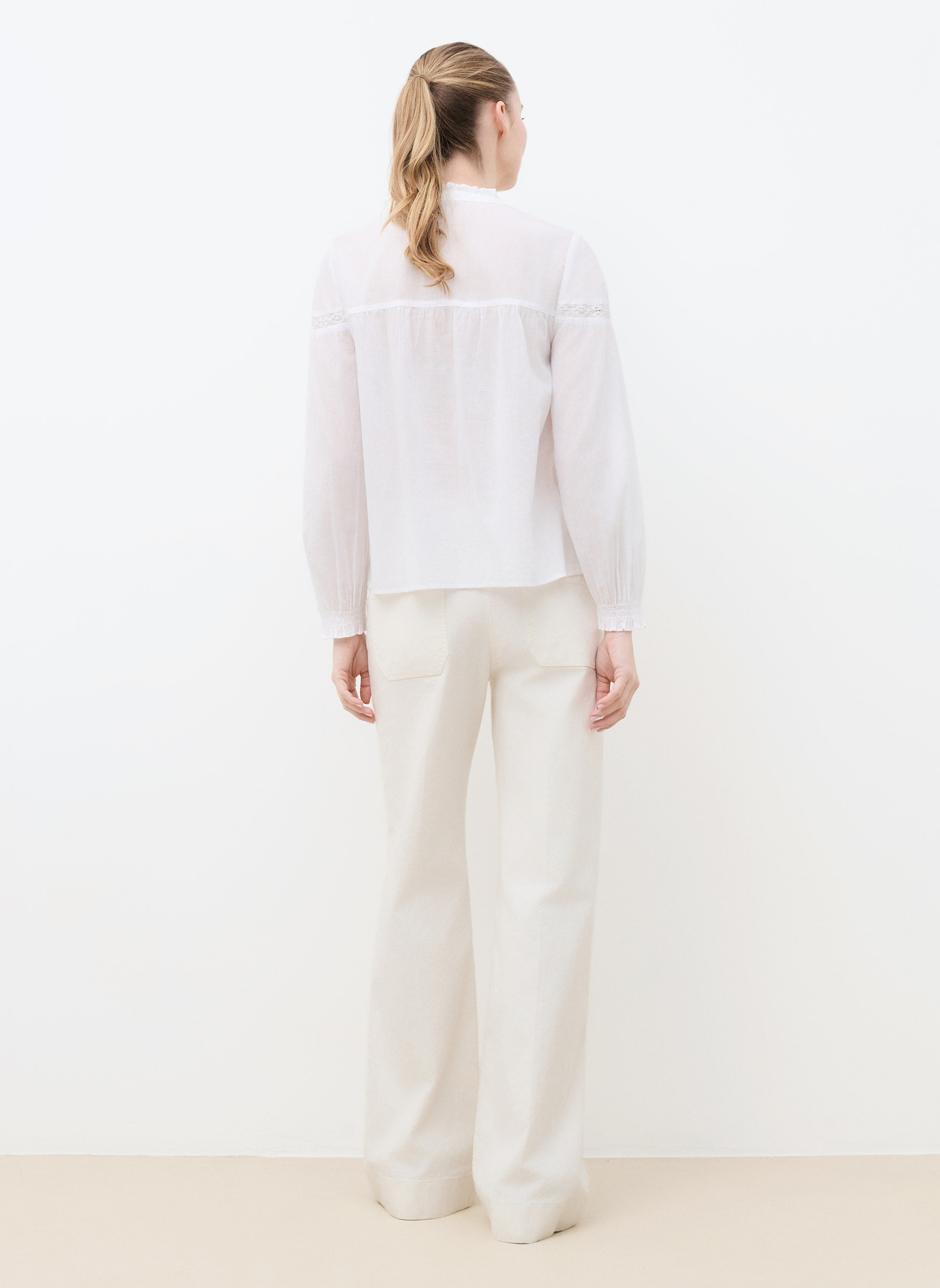Blouses 261C-CREME femme blanc Caroll Blouses 261C-CREME femme blanc Blanc