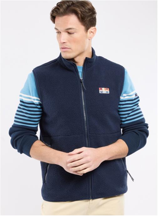 Bermudes Vestes polaires Polaire Pinsor navy homme bleu
