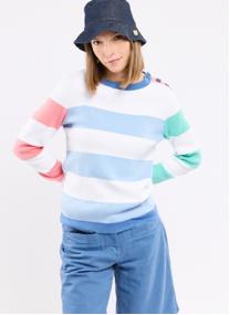 Pulls Pull 76086 rayures patch granit rose femme multicolore Armor Lux Pulls Pull 76086 rayures patch granit rose femme multicolore Multicouleur