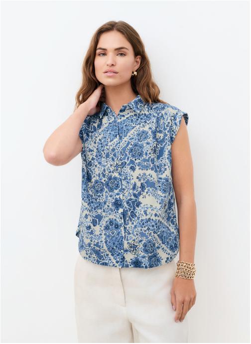 Caroll Chemises 261C-CELORA femme bleu