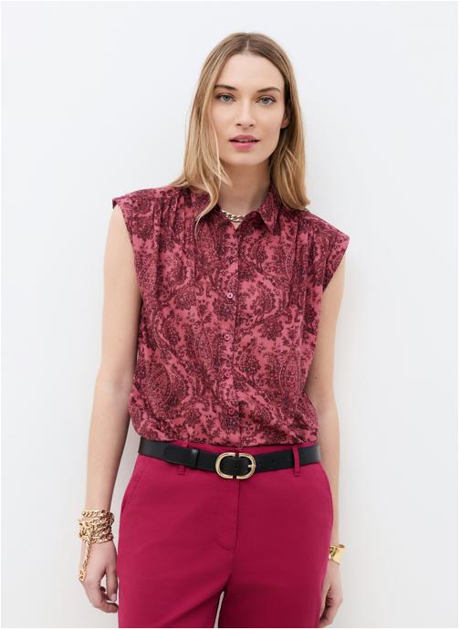 Caroll Chemises 261C-CELORA femme rouge