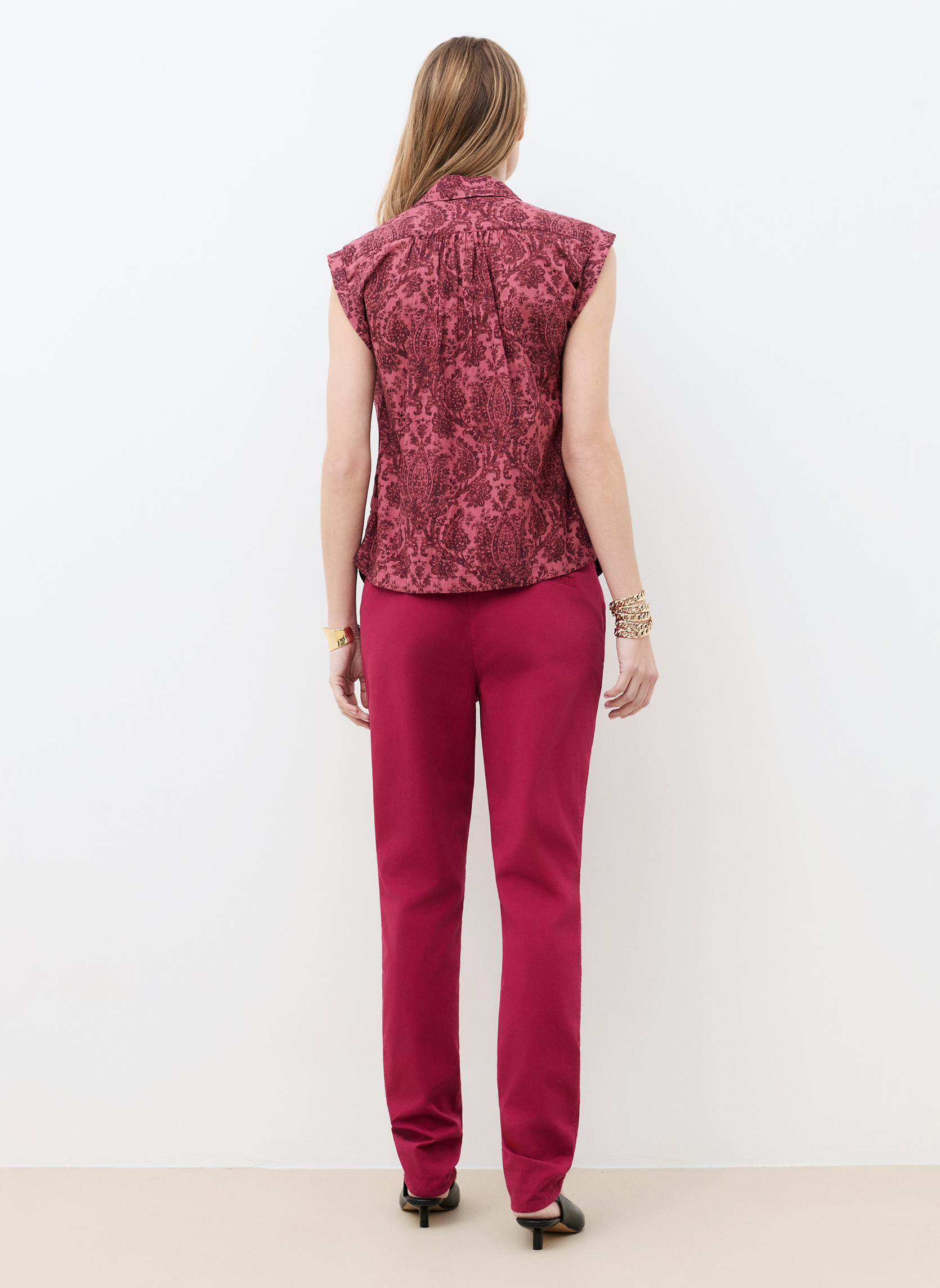Chemises 261C-CELORA femme rouge Caroll Chemises 261C-CELORA femme rouge Rouge