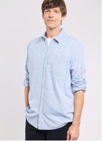Chemises Chemise 75886 faux uni bleu homme bleu Armor Lux Chemises Chemise 75886 faux uni bleu homme bleu Bleu ciel