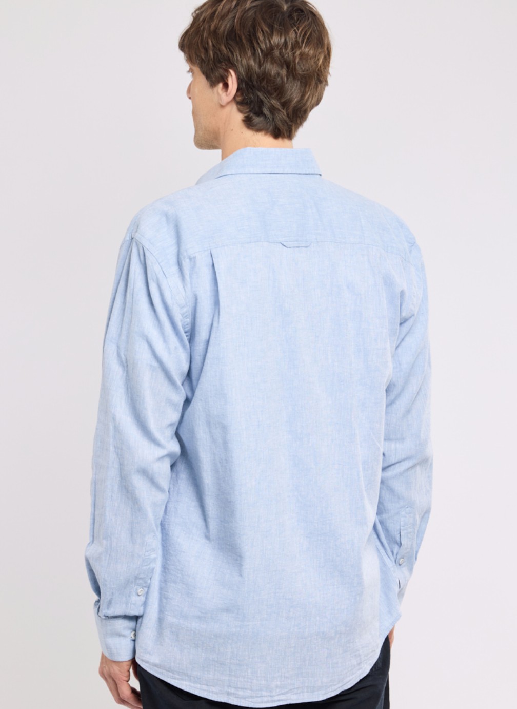 Chemises Chemise 75886 faux uni bleu homme bleu Armor Lux Chemises Chemise 75886 faux uni bleu homme bleu Bleu ciel