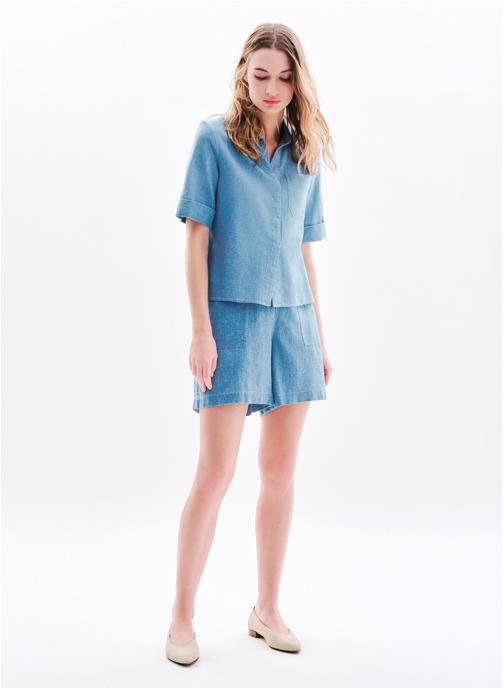 Caroll Chemises 251C-CARRIS femme bleu