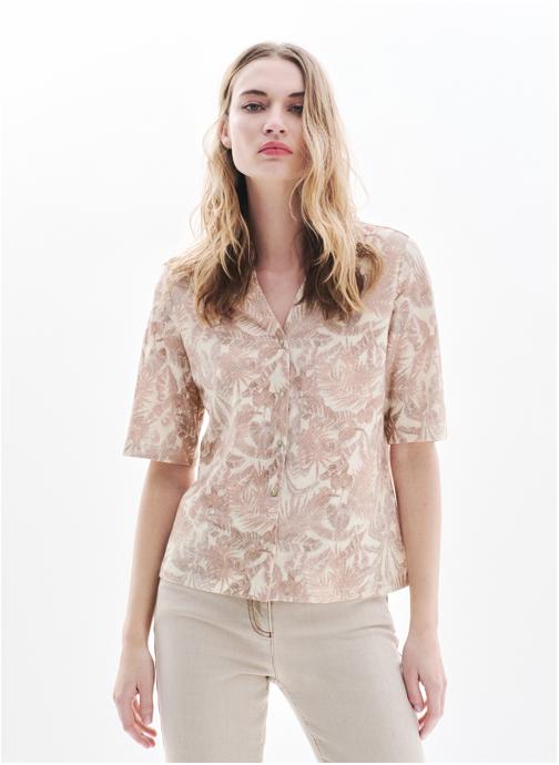 Caroll Chemises T-shirts - 251T-TEVELINA2 femme rose