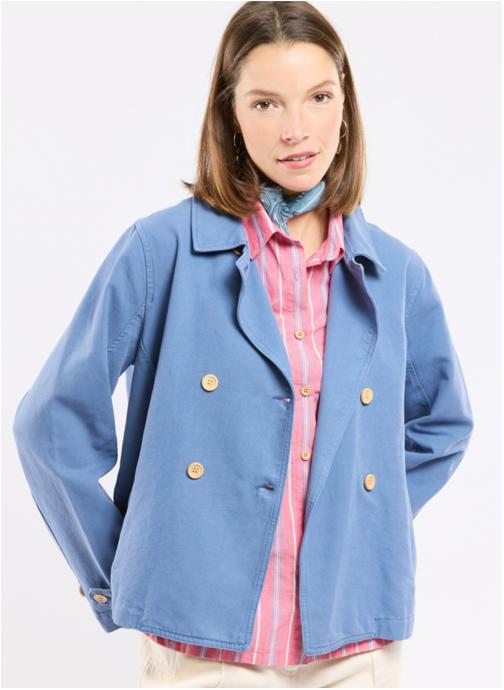 Armor Lux Manteaux classiques Caban Heritage federal blue femme bleu