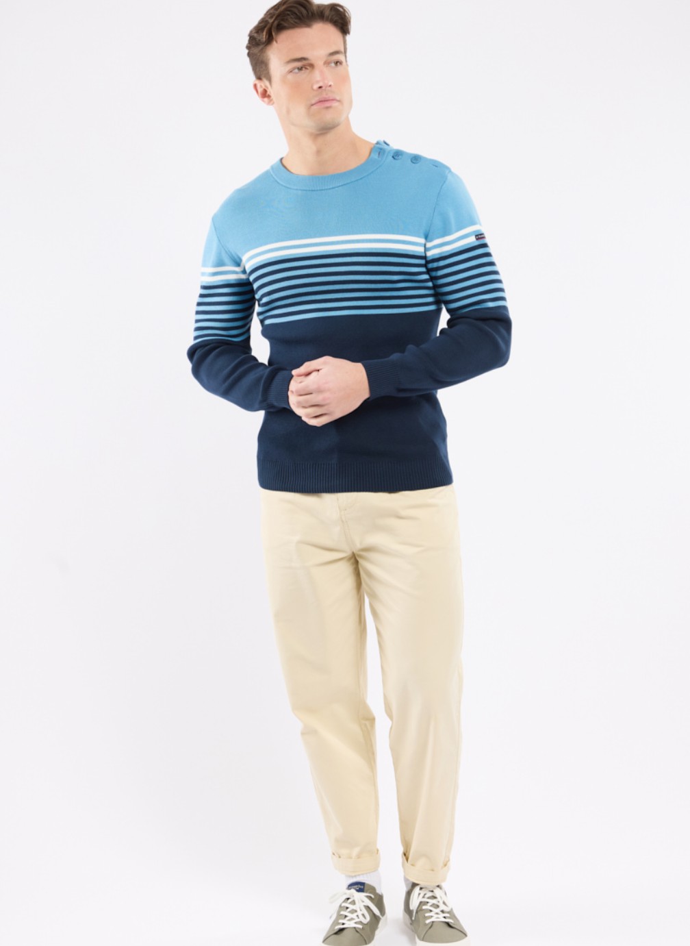 Pulls Pull 74774 marine deep/yellow e24/mil homme bleu Armor Lux Pulls Pull 74774 marine deep/yellow e24/mil homme bleu Bleu