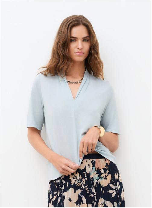 Caroll Tee-shirts 261T-TMIA femme bleu