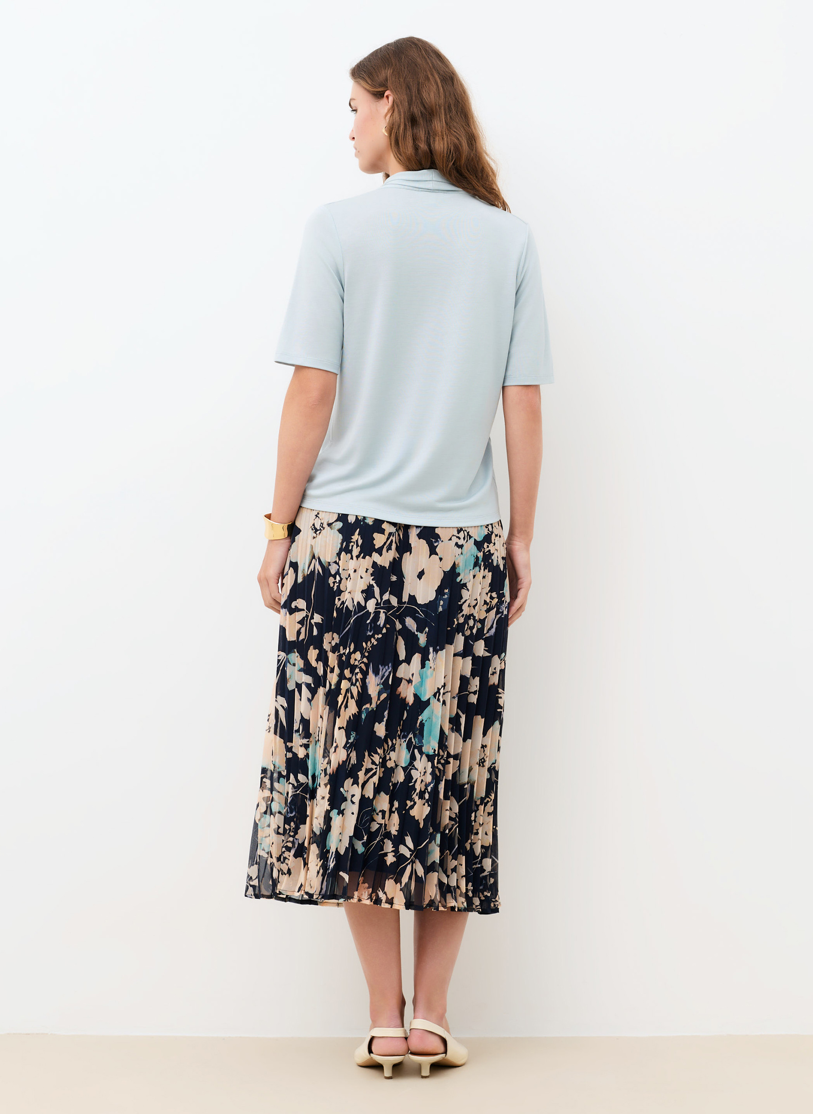 Tee-shirts 261T-TMIA femme bleu Caroll Tee-shirts 261T-TMIA femme bleu Bleu pastel