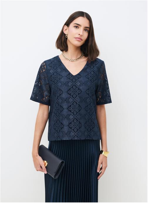 Caroll Tee-shirts 261T-TAGATHE femme bleu