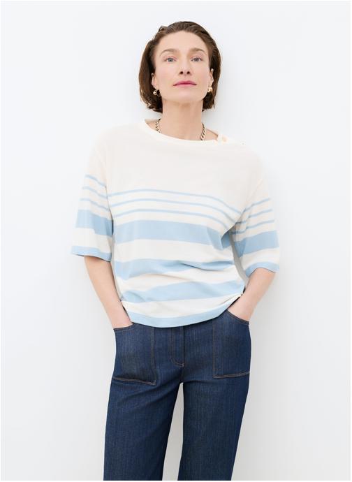 Caroll Tee-shirts 261T-TNAVIRE femme bleu