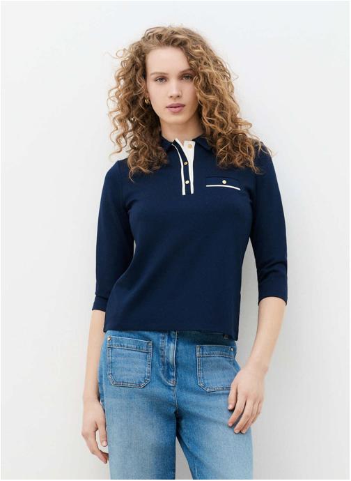 Caroll Tee-shirts 261T-TMILOU femme bleu