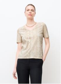 Tee-shirts 261T-THUGA-SNAKE femme beige