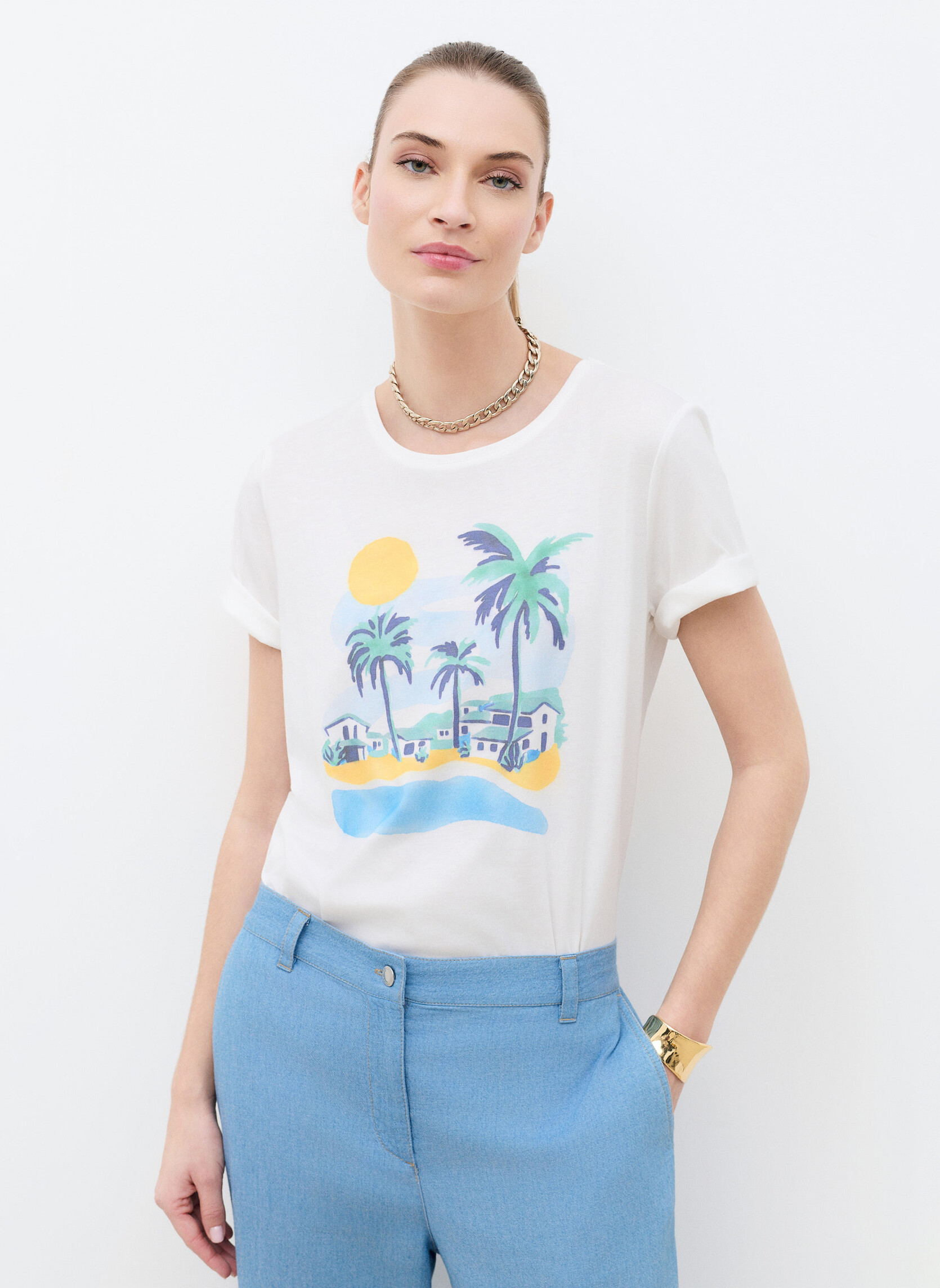 Tee-shirts 261T-TIM-RELAX femme blanc Caroll Tee-shirts 261T-TIM-RELAX femme blanc Blanc