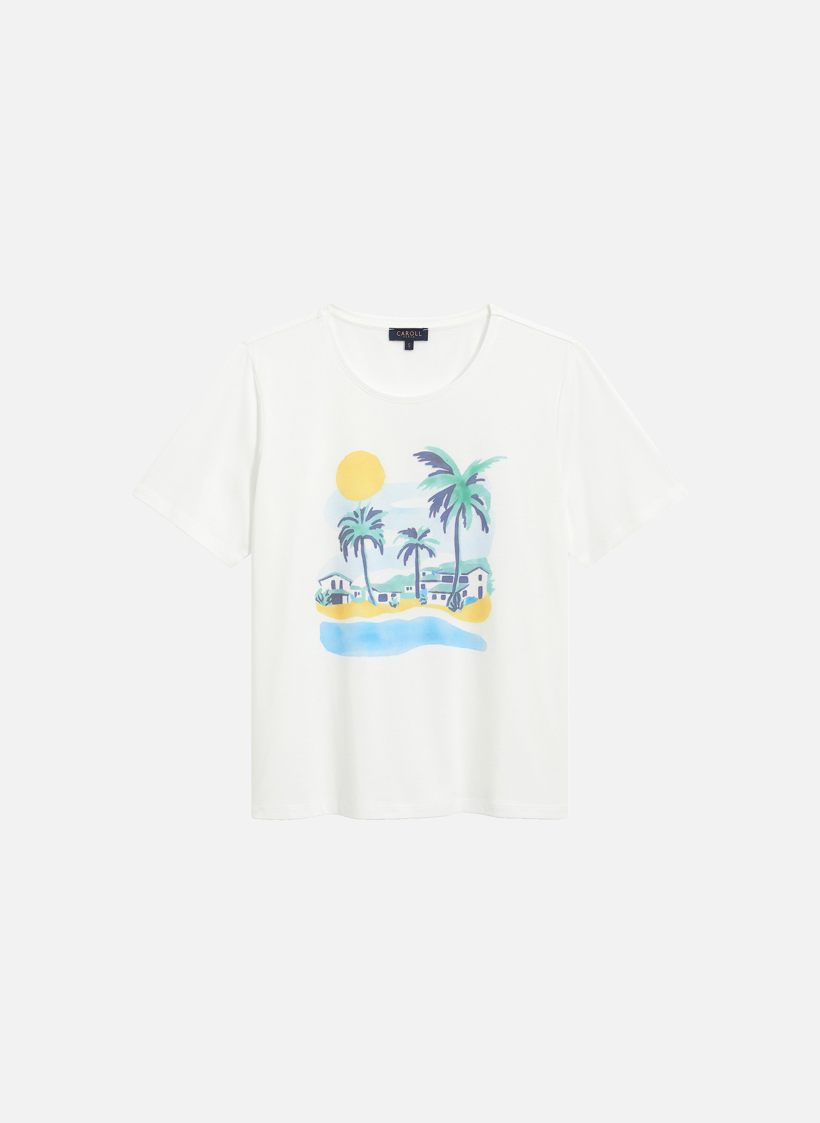 Tee-shirts 261T-TIM-RELAX femme blanc Caroll Tee-shirts 261T-TIM-RELAX femme blanc Blanc