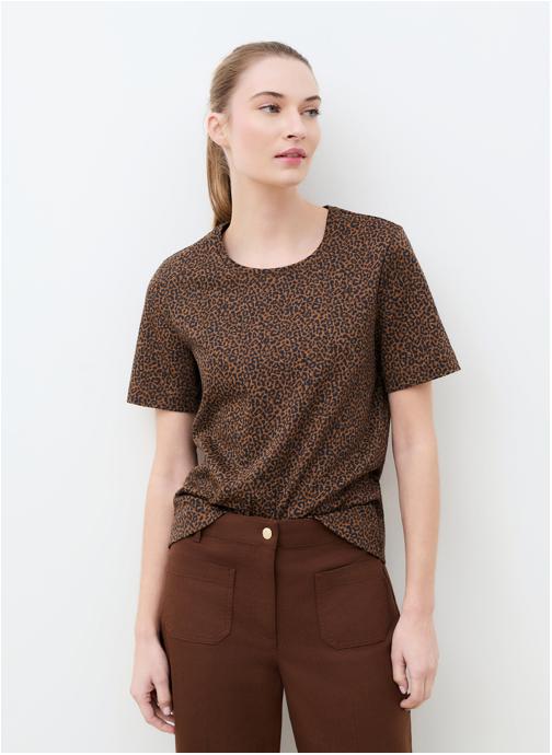 Caroll Tee-shirts 261T-THUGO-LEO femme marron