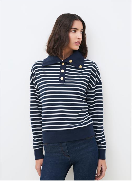 Caroll Sweats à capuche 261T-TLOUIS femme bleu