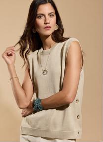 Débardeurs Débardeur Heritage naturel femme beige Armor Lux Débardeurs Débardeur Heritage naturel femme beige Beige