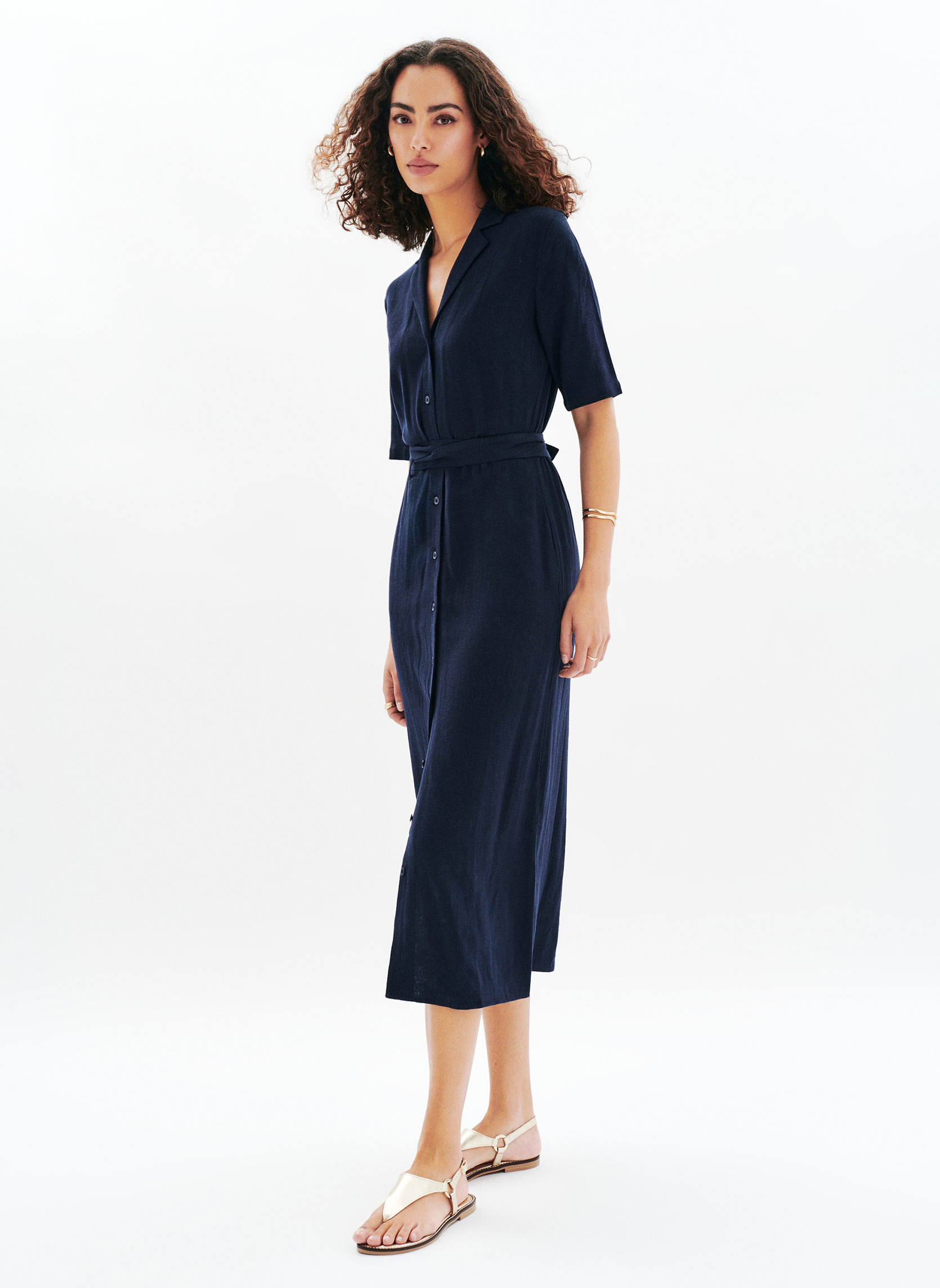 Robes 252R-RTIFANNY2 femme bleu Caroll Robes 252R-RTIFANNY2 femme bleu Bleu marine