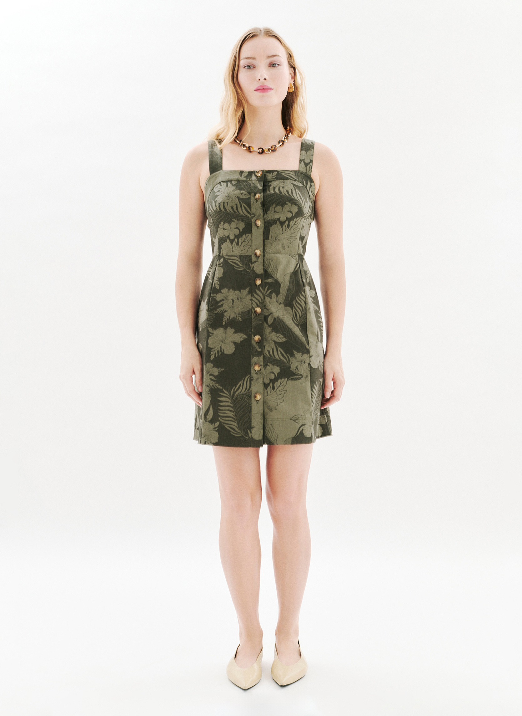 Robes 252R-RAVY femme vert Caroll Robes 252R-RAVY femme vert Kaki