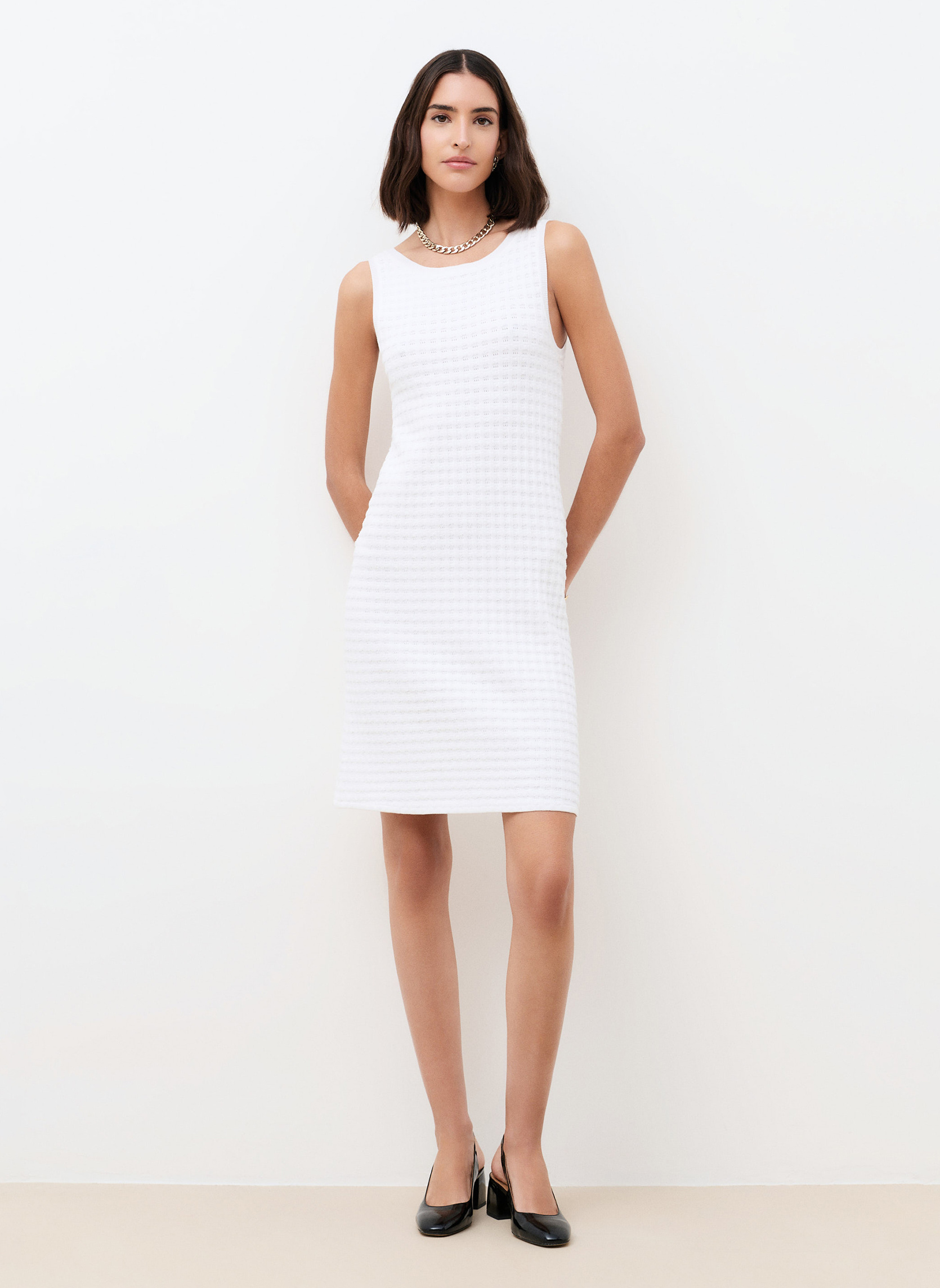 Robes 261R-RMALIA femme blanc Caroll Robes 261R-RMALIA femme blanc Blanc