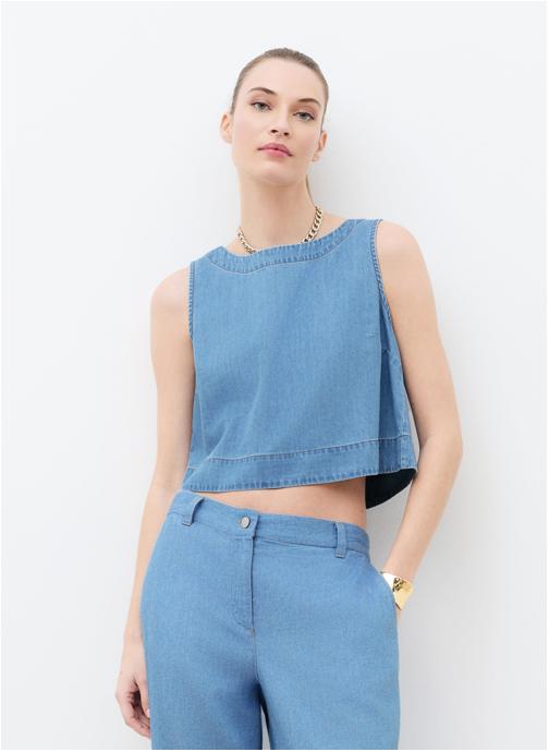 Caroll Tops 261C-CYNTHIANA femme bleu