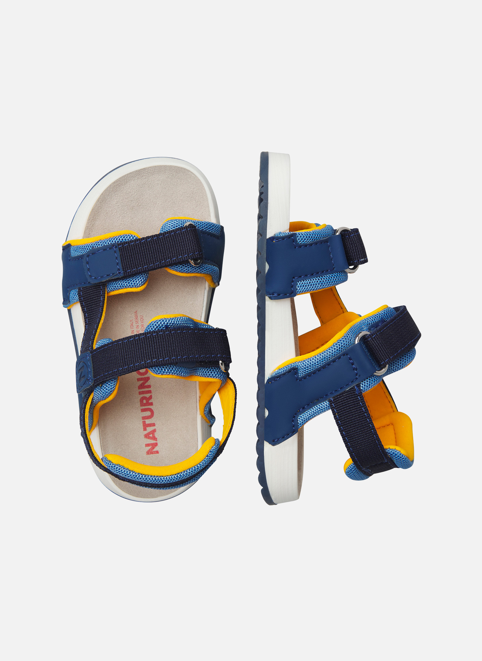 Sandales Sandales JAFFOR. Marine-Orange garçon bleu Naturino Sandales Sandales JAFFOR. Marine-Orange garçon bleu Bleu