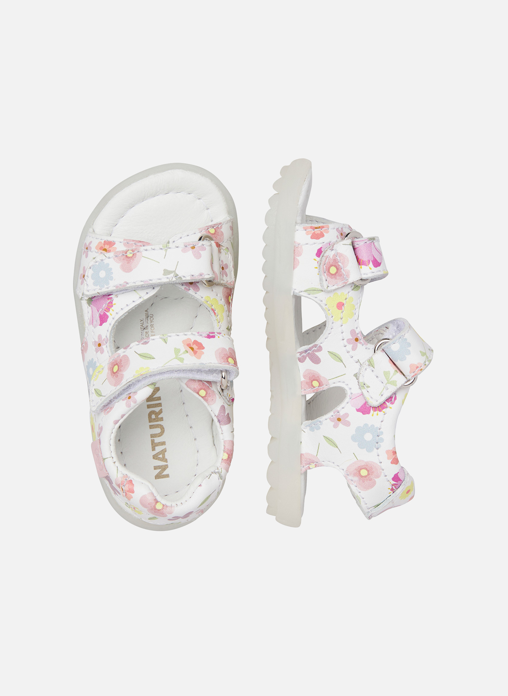 Sandales Sandales SKY Blanc-Rose fille rose Naturino Sandales Sandales SKY Blanc-Rose fille rose Rose
